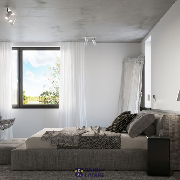 CEILING LAMP DIREZIONE 3 WHITE GU10 3X40W IP20 image 3