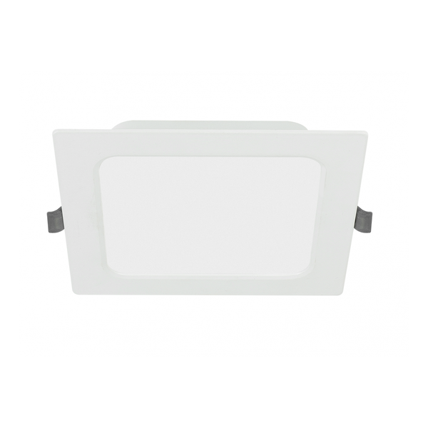 G-TECH LED luminaire FABRO, 9 W, 800 lm, 4000K, AC220-240V, IP40, recessed, square, white image 1