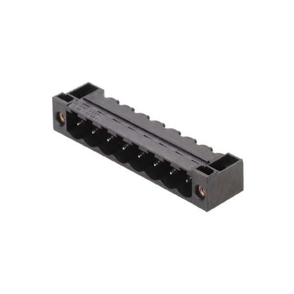 PCB plug-in connector, male header, Flange, THT/THR solder connection, 5.08 mm, Number of poles: 12, 90°, Solder pin length (l): 3.2 mm, tinned, black, Box image 7