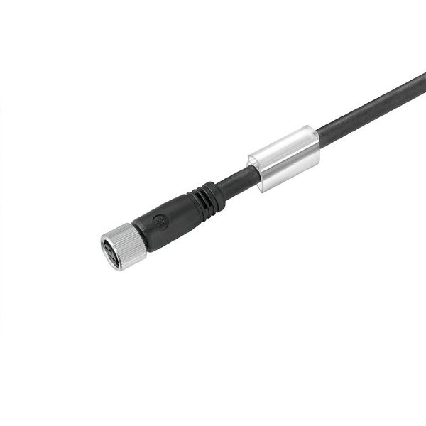 Sensor/actuator line, One end without connector, M8, Number of poles : 3, 5 m, Female socket, straight, Shielded: Yes, LED: No, Sheath material: PUR, Halogen: No image 1