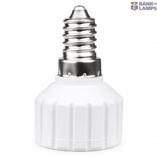 Lamp Holder Adapter E14-GU10 White image 2