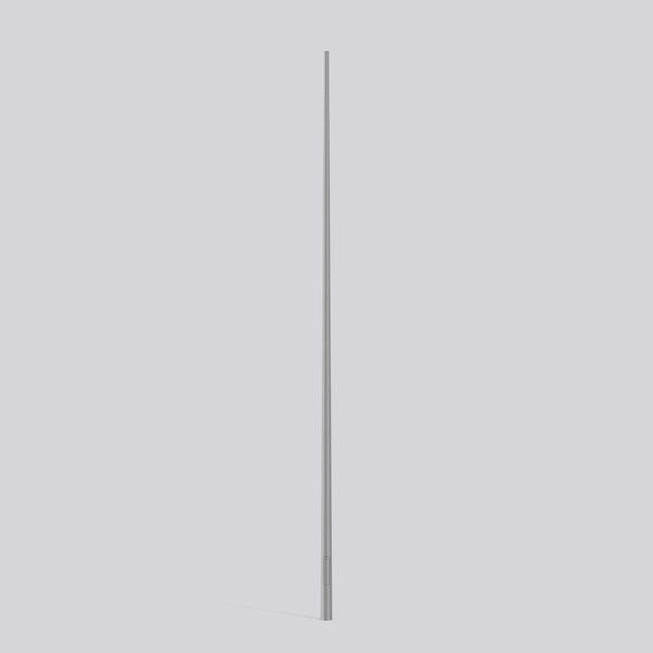 Steel pole D 168 H 8000 d 76 colour: silver image 2