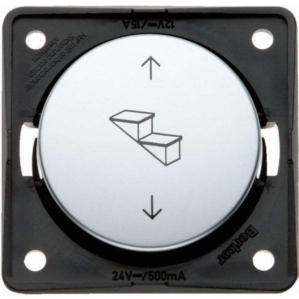 Rev polarity push-button, 5 con, impr for steps, Integro - mod ins, ch image 1