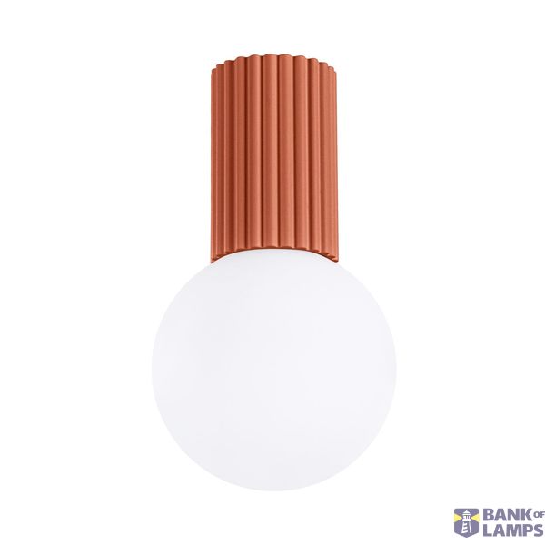 Ceiling lamp HALO red ochra IP44 image 1