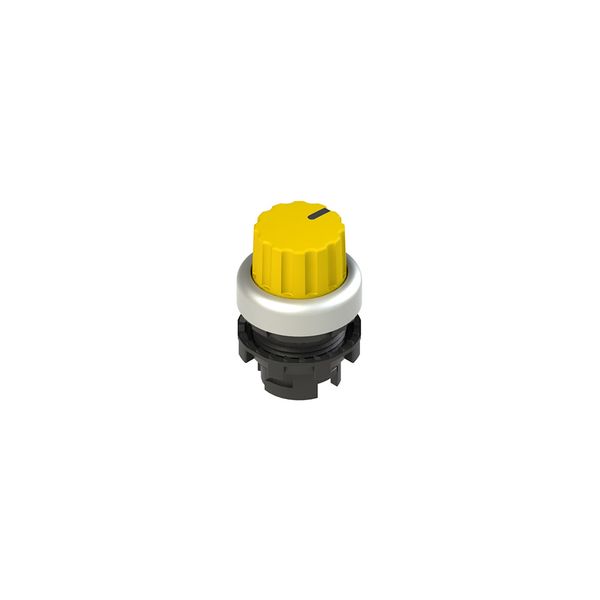 Knob selector, 3 positions yellow with marking image 2