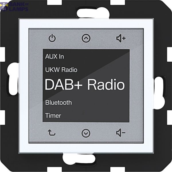 Touch radio DAB+, Bluetooth, A.x/C.x, glossy light white image 1