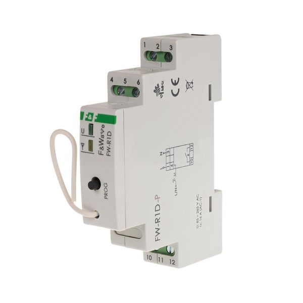 Radio single bistable relay - DIN mounting 85Ã·265V AC/DC, multifunctional, for DIN rail image 1