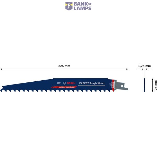 EXPERT ‘Tough Wood’ S 1142 KHM Reciprocating Saw Blade 10-pc image 3