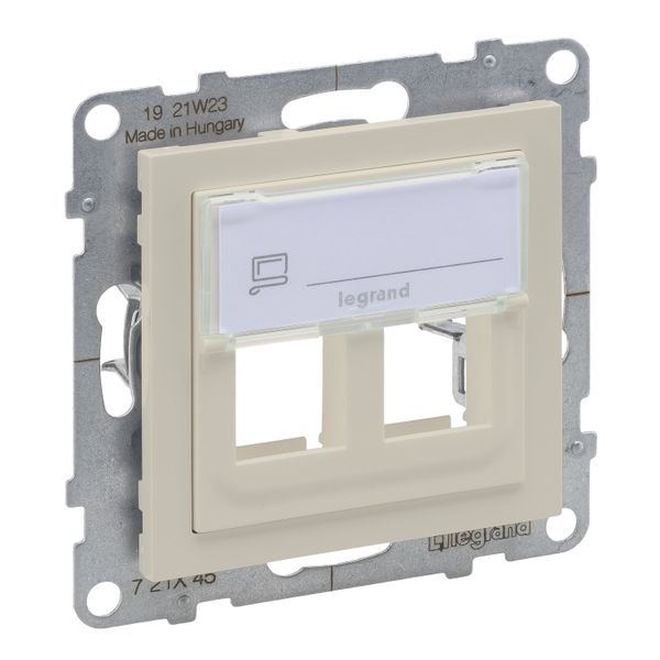 DOUBLE KEYSTONE ADAPTOR IVORY image 1