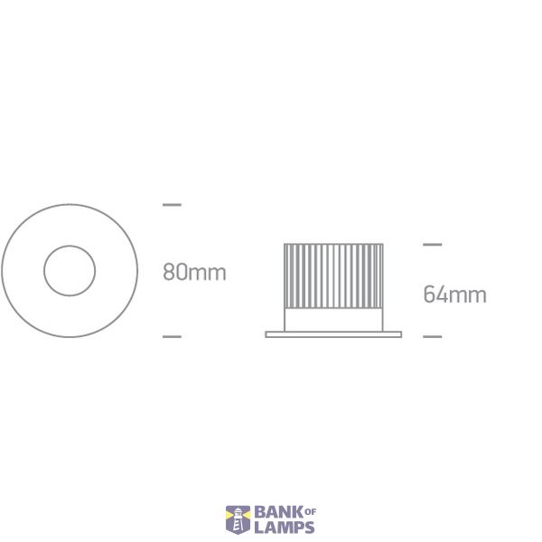 BLACK 6,5W WW IP65 700mA DARK LIGHT image 2