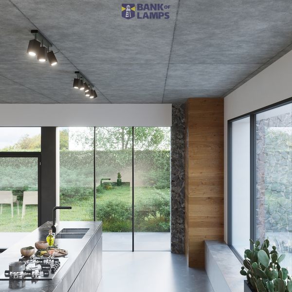CEILING LAMP MERIDA 3 BLACK GU10 3X40W IP20 image 9