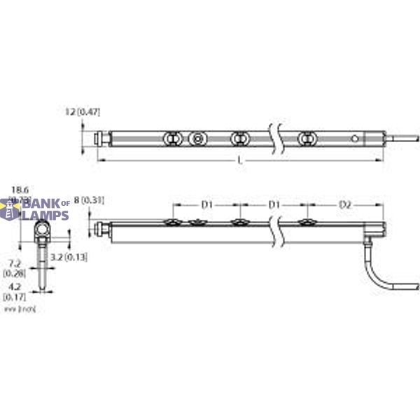 Photoelectric Sensor Reflex Light Grid   TTR490APSB5D-2.0RJ-CTR image 1