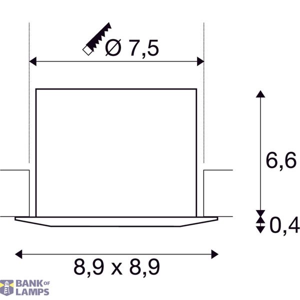 EASY-INSTALL MASTER QPAR51 DL, indoor recessed ceiling light, aluminium, matt, square image 5