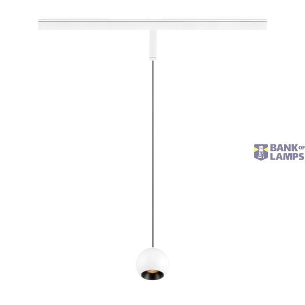 LIGHT EYE© 2.0, 48V pendant light, DALI, 2700K, 30ø, wh/bl image 1