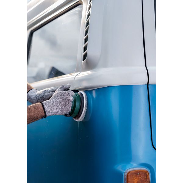 Lambswool bonnet for random orbit sanders, 150 mm Hook-and-loop image 3