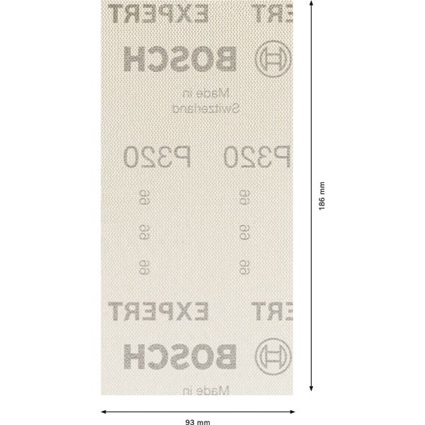 EXPERT M480 Sanding Net for Orbital Sanders 93 x 186 mm, G 320, 50-pc image 2