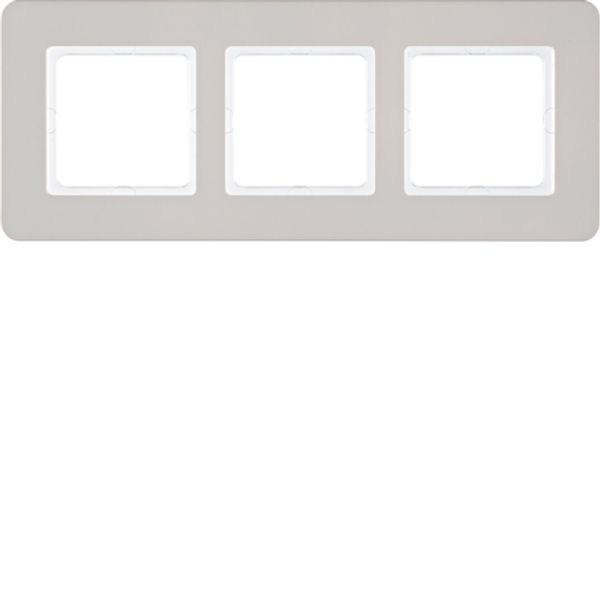 Frame, 3-fold, Berker Q.7, brown sand, mat image 1