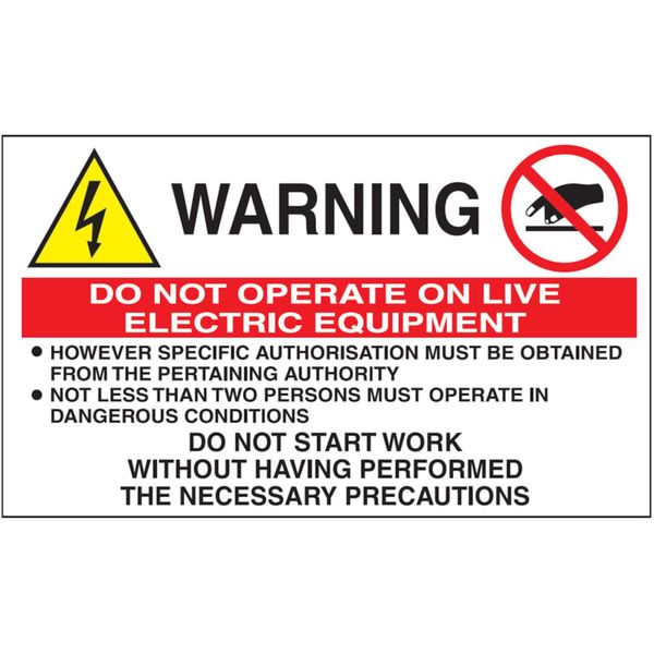 Various sign - Al - Dimensions: 120x70 mm image 1
