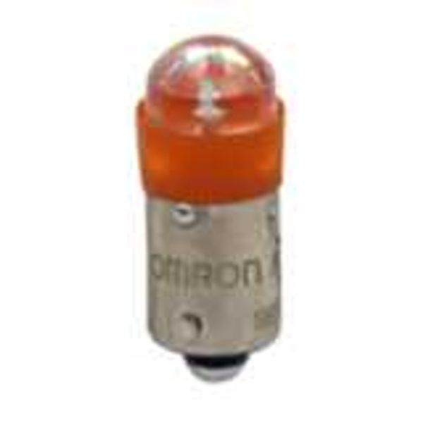 Pushbutton accessory A22NZ, Orange LED Lamp 6 VDC image 1