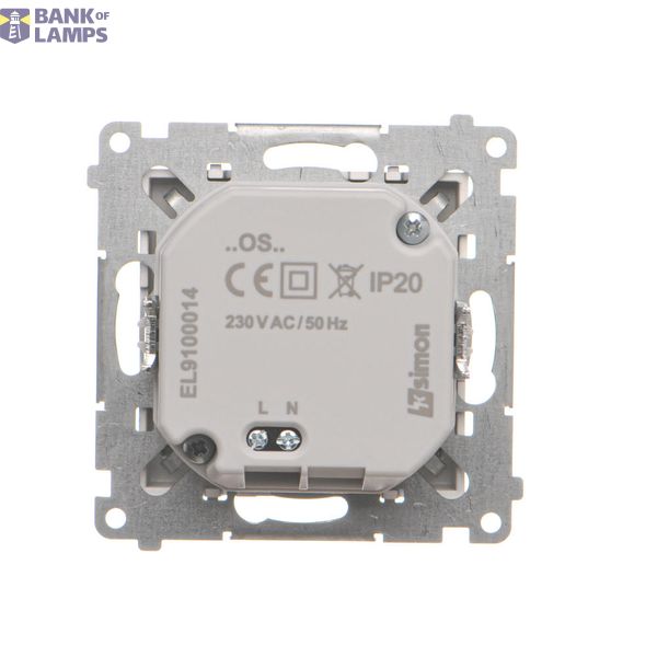 SOON ON SALE, Single switch, Push In system, (module), Simon 24, IP20/IP44, 10AX, cashmere image 2