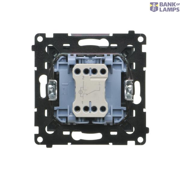 Two-way switch with LED illumination - separate backlight for each key, (module), Simon 24, IP20, 10AX, white image 1