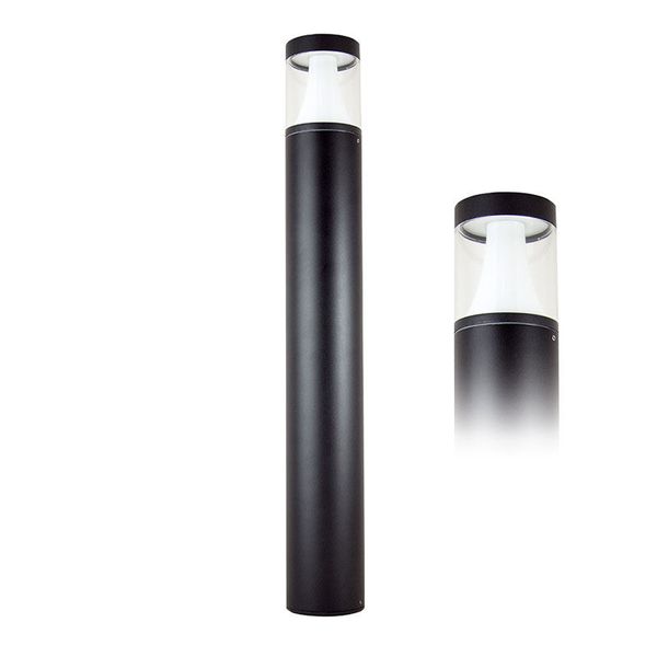 Thea LED lamp, 9W, 4000K, IP65, black color image 1