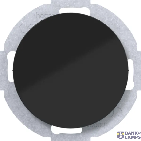 Blind closure with central piece R.Classic black, glossy image 1