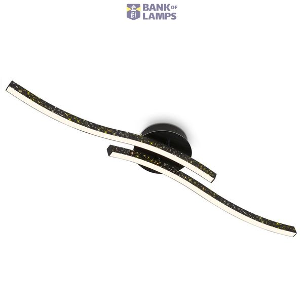 LED wall- and ceiling lights, black, LED/12W image 1