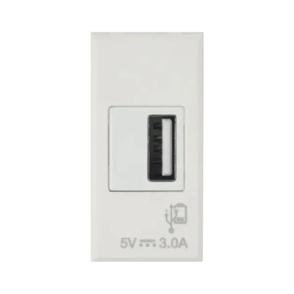 UNIVERSAL USB CHARGER 3A WHITEK 1M image 1