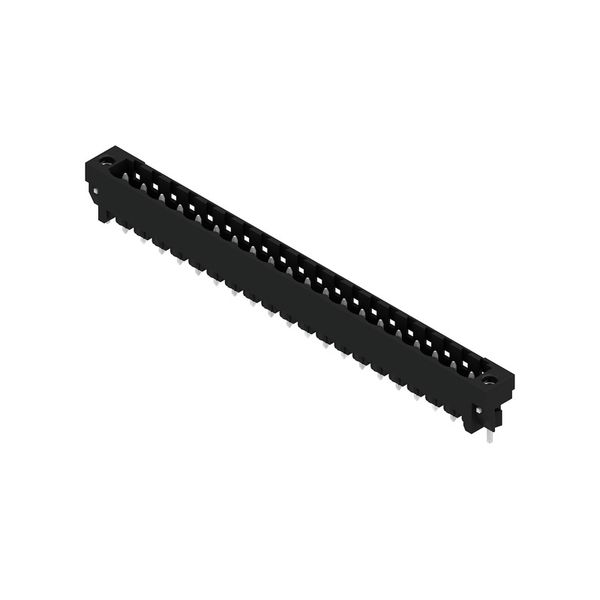 PCB plug-in connector, male header, Solder flange, THT/THR solder connection, 5.08 mm, Number of poles: 20, 180°, Solder pin length (l): 3.2 mm, tinned, black, Box image 2