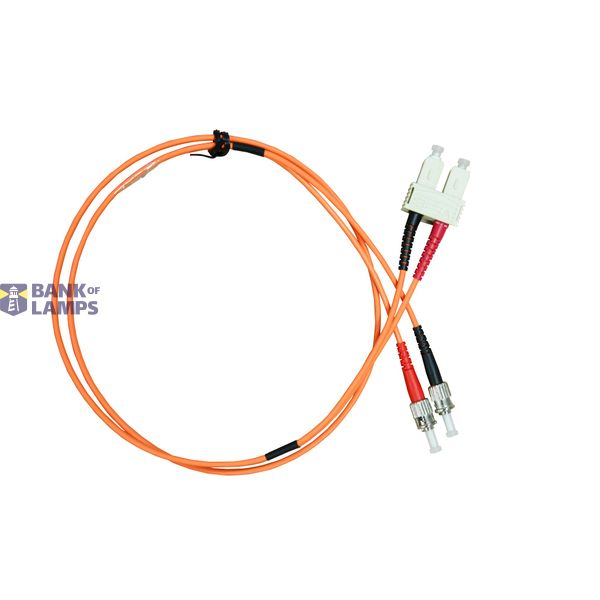 FO Patchcord Duplex ST/SC,62,5/125æm OM1, LS0H, orange, 2m image 2