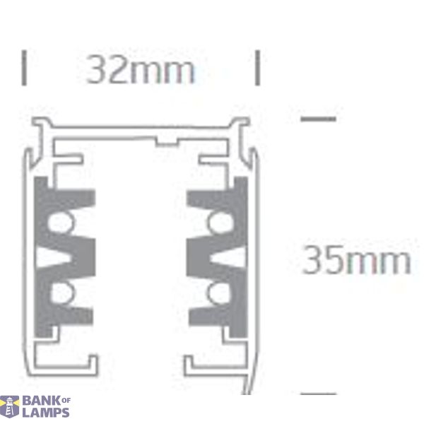 WHITE TRACK SQUARE 3m image 2