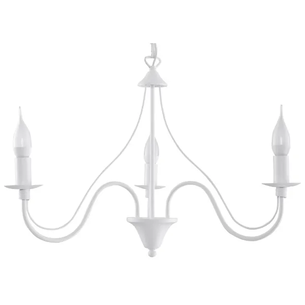 MINERVA CHANDELIER 3 WHITE E14 3X40W IP20 image 1