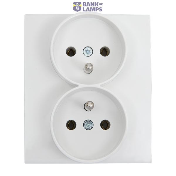 Linnera-Rollina 3 Gang Poland Type UPS Socket White image 1
