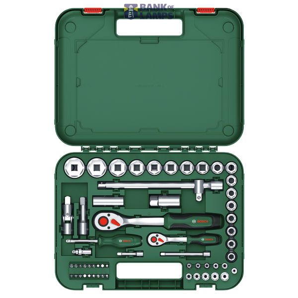 1/4" + 1/2" Ratchet Set 57-Piece image 2