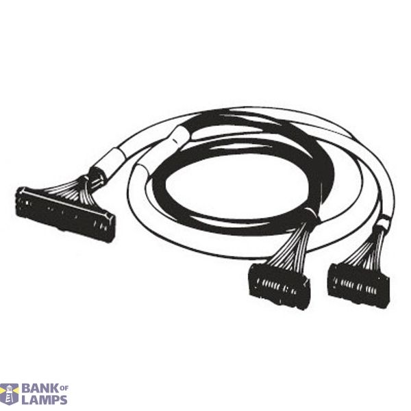 I/O connection cable, unshielded, MIL40 to 2 x MIL20, 3 m, cross-wired XW2Z0508F image 1