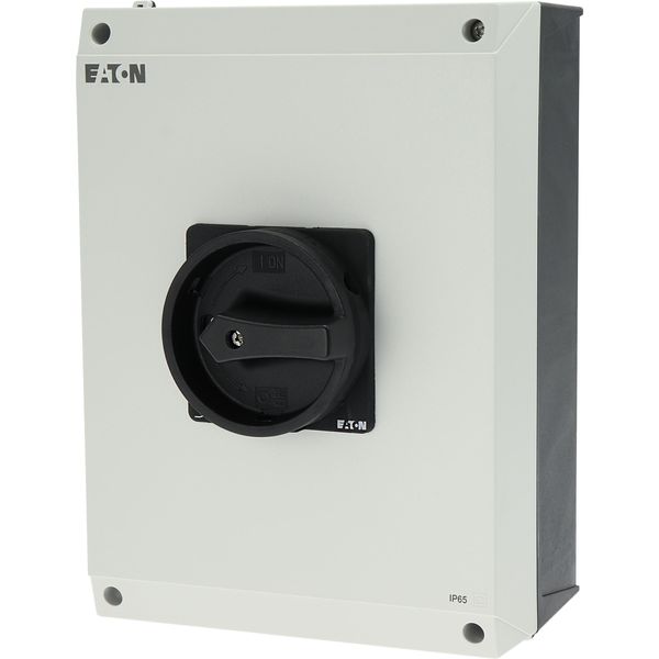T5-4-15682/I5/SVB-SW Main switch, T5, 100 A, surface mounting, 4 contact unit(s), 6 pole, 1 N/O, 1 N/C, STOP function, With black rotary handle and locking ring, Lockable image 15