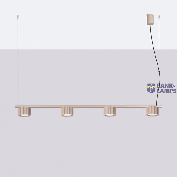 Chandelier AURA 4 taupe Gx53 image 1