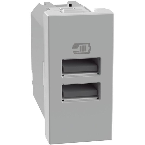 MatixGO - AA usb charger 1m grey image 1