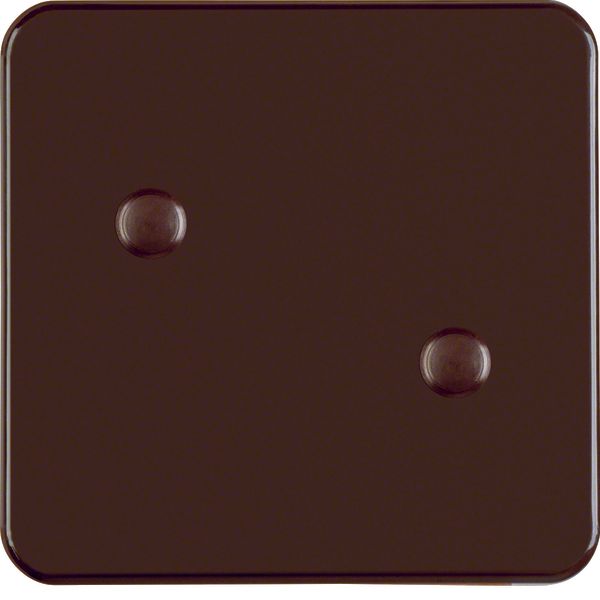 Rocker screw-on, splash-proteced flush-mtd IP44, brown glossy image 1
