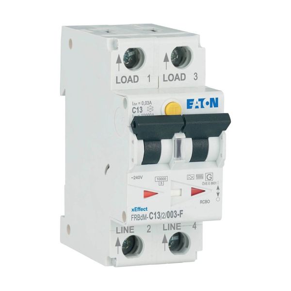 Digital RCD/MCB combination, 13 A, 30 mA, MCB trip characteristic: C, 2p, RCD trip characteristic: F image 11