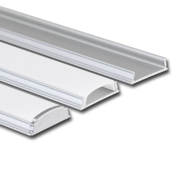 Attached PI aluminum profile, flexible, without diffuser, 2m image 1