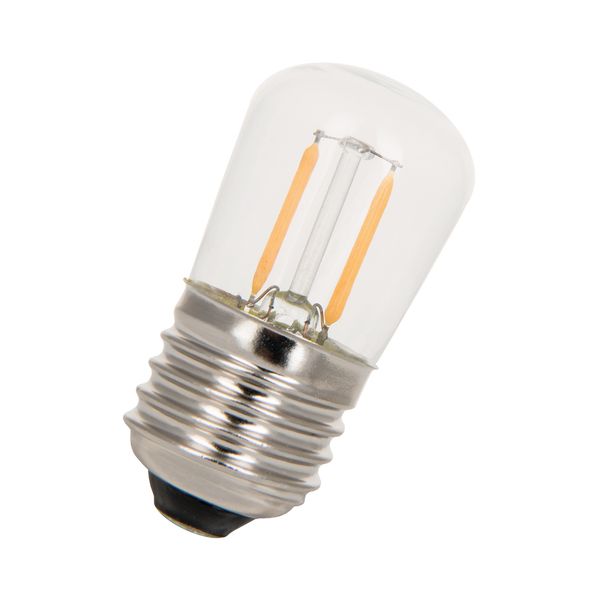 LED Filament T28X60 E27 240V 1W 2700K Clear image 1