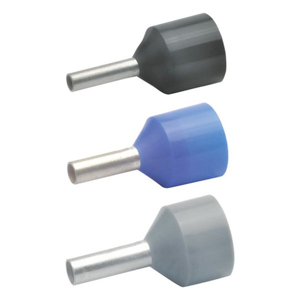 Insulated wire end ferrule, 2.5 mm², 17.5 mm/8 mm long, blue, 4338 image 2