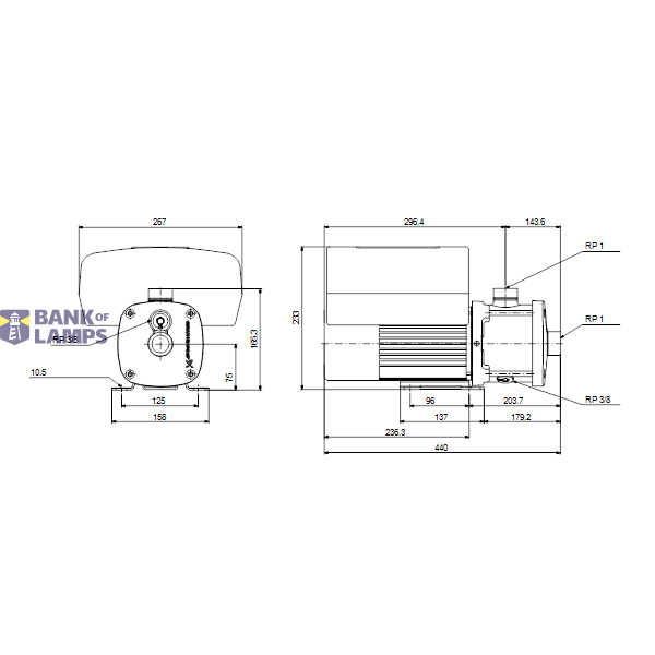 Horizontal multistage pump CME 1-6 A-R-G-E-AQQE S-A-D-N 3X400V image 3