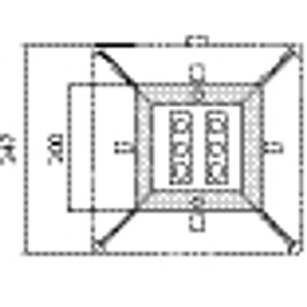 STEEL SQUARE 20 6LED 6,6W 10X45Â° 3000K image 4