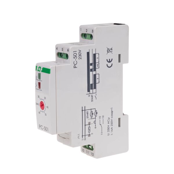 Time relay 230V AC, 16A, contacts: 1NO/NC, image 1