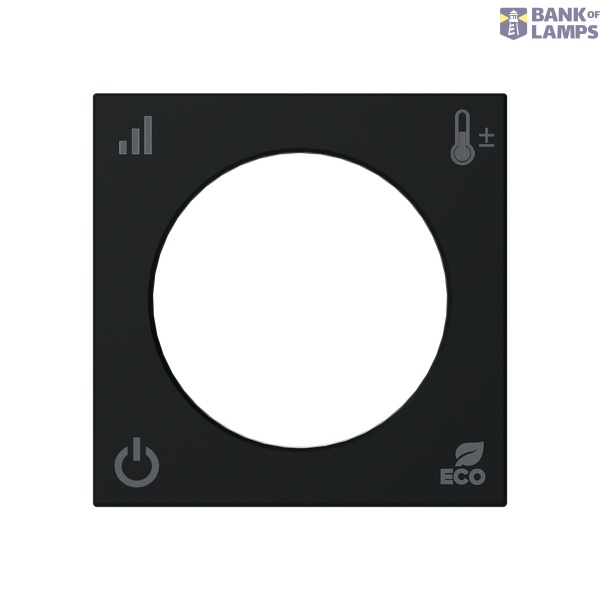 Cover plate - KNX RTC - 2M - Matt Black image 1