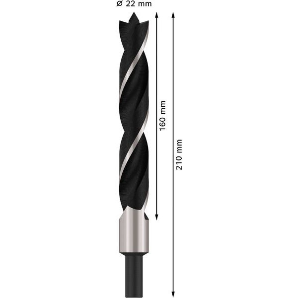 Standard brad point drill bits 22 x 140 x 210 mm, d 13 mm image 1