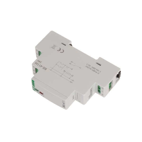 Bistable relay with memory, DIN rail mounting, 24V AC/DC image 3